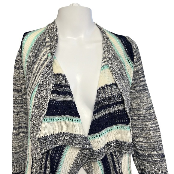 Say What? - Women’s Open Waterfall Cardigan Sz. SM - Picture 2 of 6